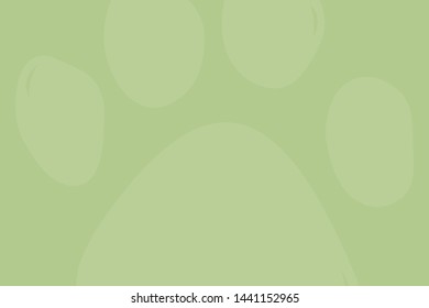 Simple illustration design paws background in flat color.