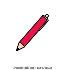 icono de lápiz de diseño de ilustración simple