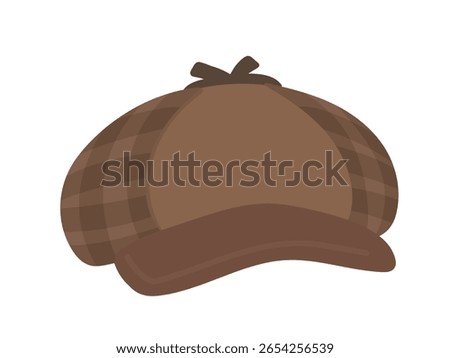 Simple illustration of detective hat