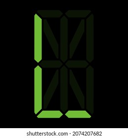 Simple illustration of digital letter or symbol Electronic figure of letter L