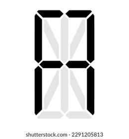 Simple illustration of digital letter or symbol Electronic figure of letter A