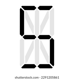 Simple illustration of digital letter or symbol Electronic figure of letter S