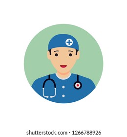 simple illustration of Doctor Avatar Icon
