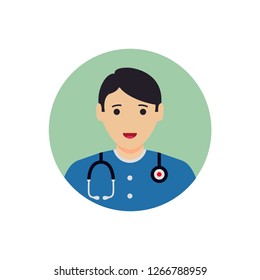 simple illustration of Doctor Avatar Icon