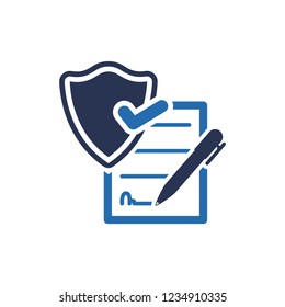 Simple Illustration of Document Safety Icon