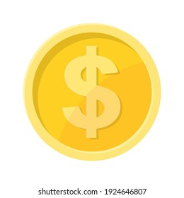 Simple ilustración de la moneda en dólares Concepto de moneda en internet