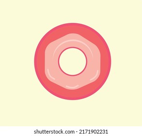Simple illustration of a donut