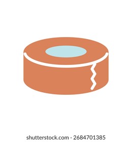 Ilustración simple de cinta adhesiva