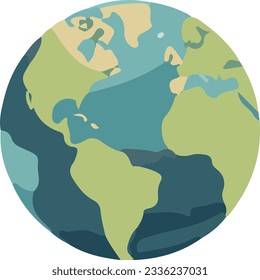 Ilustración simple de la tierra y los planetas
