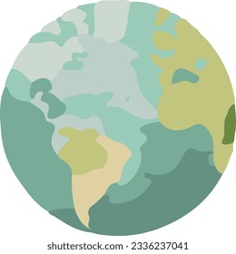 Ilustración simple de la tierra y los planetas
