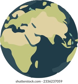 Simple illustration of earth and planets
