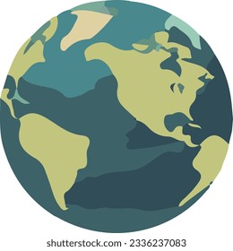 Ilustración simple de la tierra y los planetas

