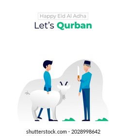 Simple illustration of Eid al Adha
