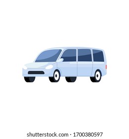 Simple illustration of family car vector. Transportation illustration