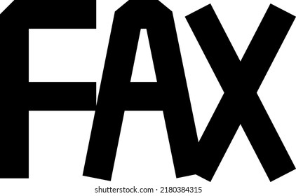 Simple illustration of fax characters