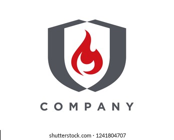 simple illustration fire guard/protect