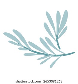 Simple illustration of fresh rosemary sprigs, perfect for cooking, herbs, and natural themes.