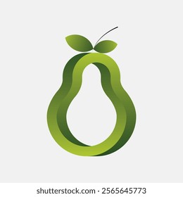 Simple illustration fruits logo design