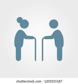  Simple Illustration Of A Geriatric Icon