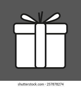 simple illustration gift vector graphic