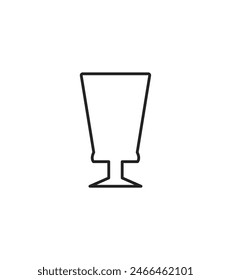 Una simple ilustración de un vaso
