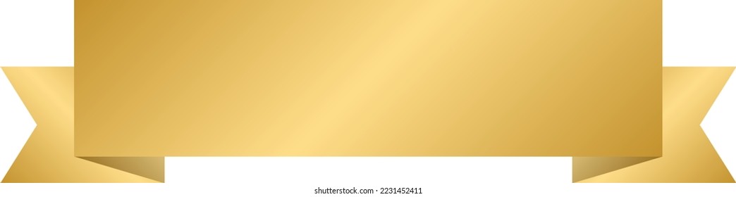 simple illustration of gold ribbon