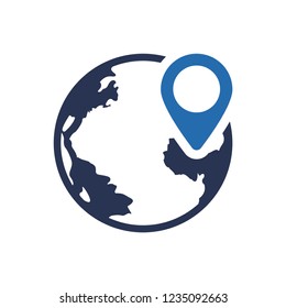 Simple Illustration of GPS Location Icon