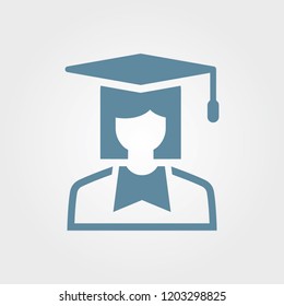 Simple illustration of a graduation icon