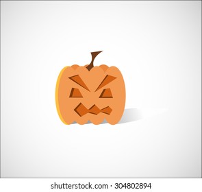 Simple illustration of halloween pumpkin