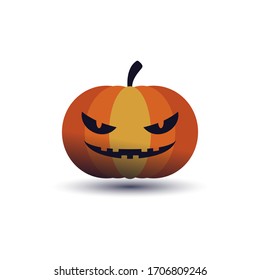 Simple illustration of Halloween pumpkin, Jack'O Lantern illustration vector