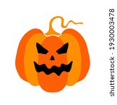 Simple illustration of Halloween pumpkin. Vector illustration