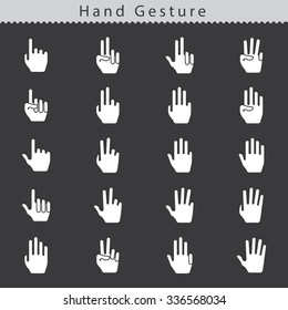 Simple Illustration of a Hand Gesture