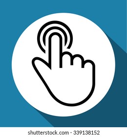 Simple Illustration of a Hand Gesture: One Finger Draw