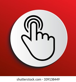 Simple Illustration of a Hand Gesture: One Finger Draw
