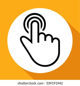 Simple Illustration of a Hand Gesture: One Finger Draw