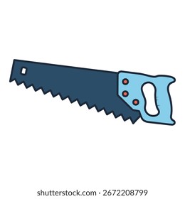 Una simple ilustración de una sierra de mano.