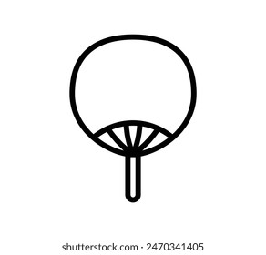 A simple illustration of a handheld fan