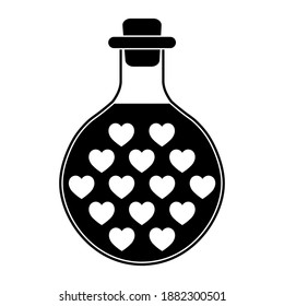 Simple illustration of heart icon for St. Valentines Day