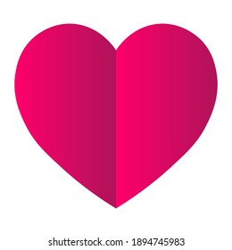 Einfache Illustration des Herzens für den Valentinstag