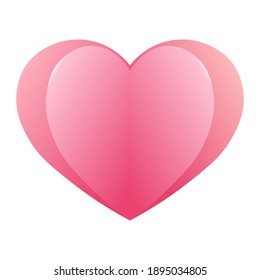 Simple illustration of heart icon for St. Valentines Day