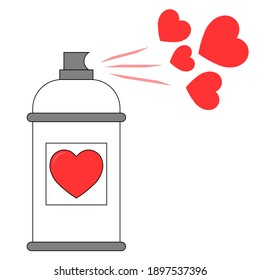 Simple ilustración del icono del corazón para el Día de San Valentín