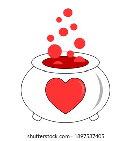 Simple illustration of heart icon for St. Valentines Day