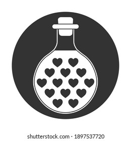 Simple illustration of heart icon for St. Valentines Day