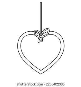Simple illustration of heart icon for St. Valentines Day