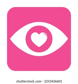 Simple illustration of heart icon for St. Valentines Day