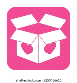 Simple illustration of heart icon for St. Valentines Day