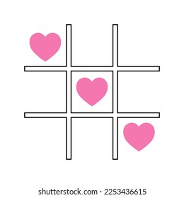Simple illustration of heart icon for St. Valentines Day
