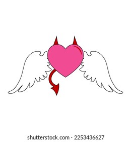 Simple ilustración del icono del corazón para el Día de San Valentín