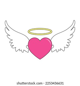 Simple ilustración del icono del corazón para el Día de San Valentín