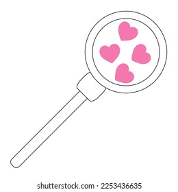 Simple illustration of heart icon for St. Valentines Day
